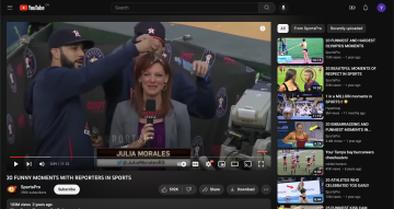 Open a YouTube video